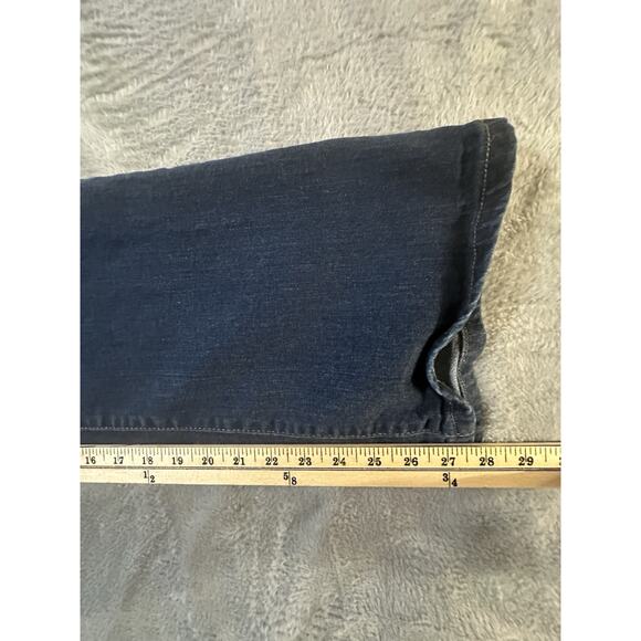 Levi’s Women’s 515 Bootcut Jeans Dark Wash Size 16 Short Mid Rise Stretch Denim - Picture 9 of 9